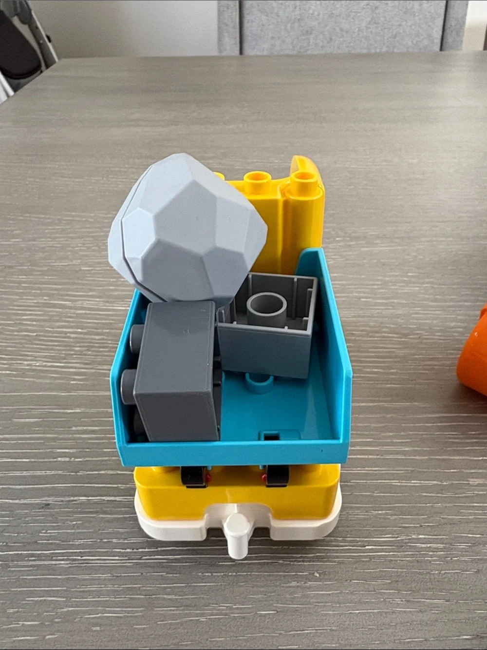Lego Duplo excavator & dump truck